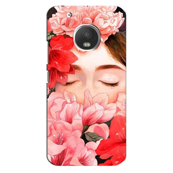 Чехлы (ART) Цветы на Motorola MOTO G5s (VPrint) – Глаза в цветах