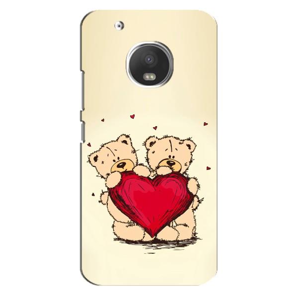 Чехлы для любимой на Мото G5s (VPrint) – Медвежонки