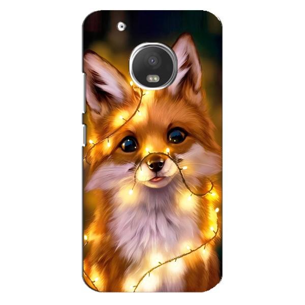Чехлы с картинкой Лисички для Motorola MOTO G5s (VPrint) – Лисичка в гирляндах
