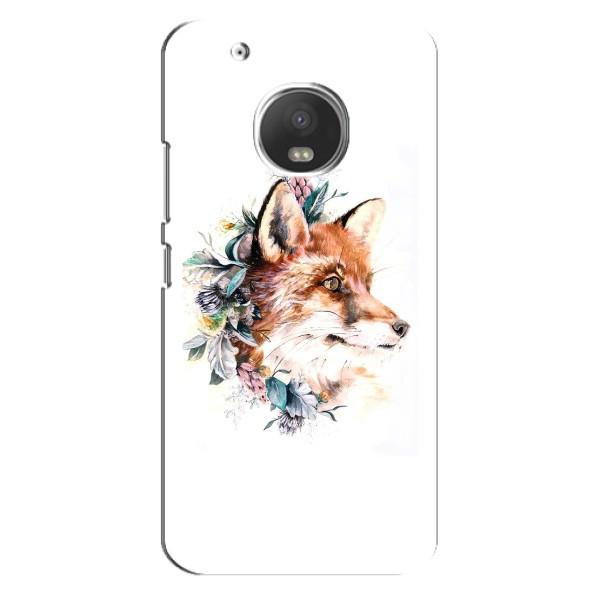 Чехлы с картинкой Лисички для Motorola MOTO G5s (VPrint) – Лисичка в цветочках