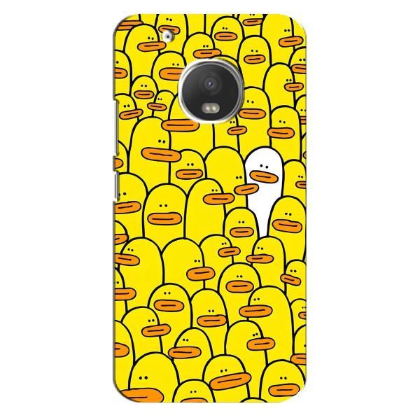 Чехол с принтом для Мото G5s - (Прикольные) (AlphaPrint) – Белая уточка
