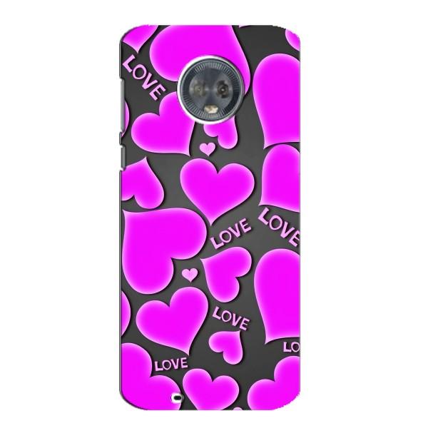 Чехлы для любимой на Мото G6 (VPrint) – Pink hearts