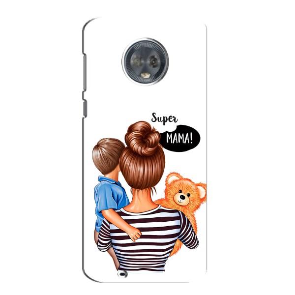 Чехол с печатью для Motorola MOTO G6 - (Мама с ребенком) (AlphaPrint) – Мама с сыном