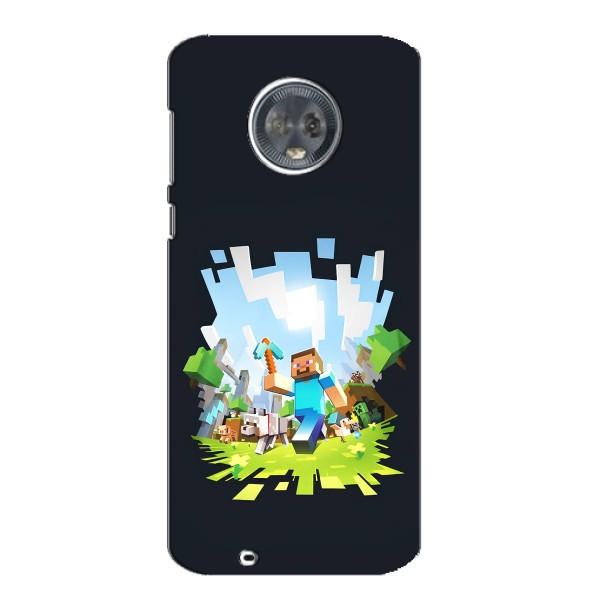 Чехол Майнкрафт на Motorola MOTO G6 (AlphaPrint) Minecraft – персонажи Minecraft