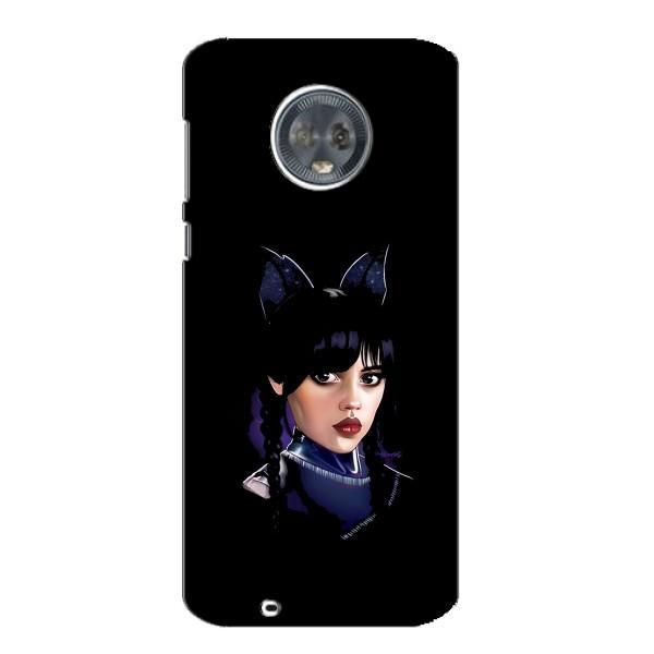 Чохли Венсдей на Motorola MOTO G6 Уенсдей (AlphaPrint) – серйозна Венздей