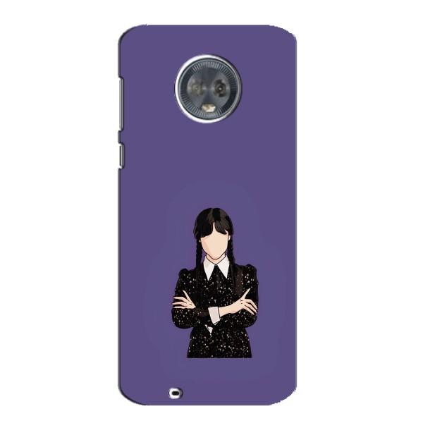 Чохли Венсдей на Motorola MOTO G6 Уенсдей (AlphaPrint) – Венздей у чорному