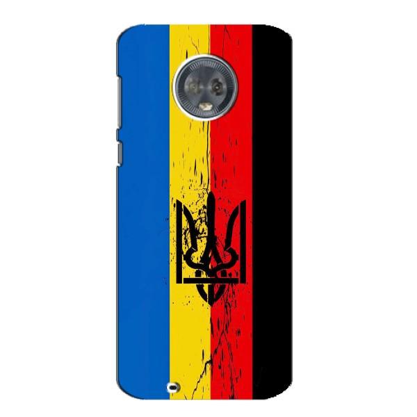 Украинские Чехлы для Motorola MOTO G6 с картинкой УПА (AlphaPrint) – Флаг УПА