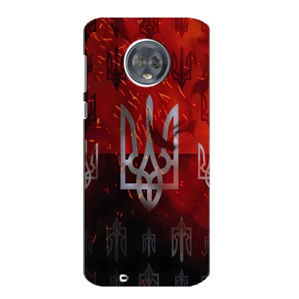 Украинские Чехлы для Motorola MOTO G6 с картинкой УПА (AlphaPrint) – ГЕРБ УПА
