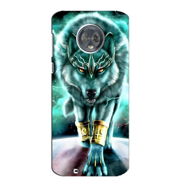 Защитные чехлы для Мото G6 (AlphaPrint) (ХИТ продаж) ВОЛК – Яркий волк