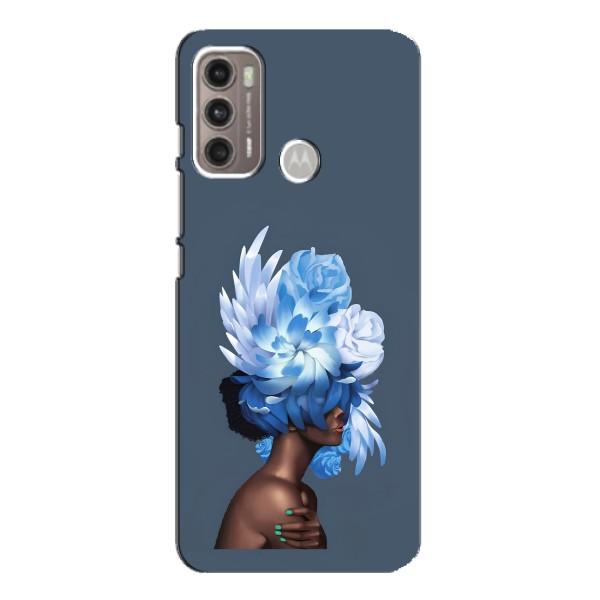 Чехлы (ART) Цветы на Motorola MOTO G60 (VPrint) – Квіти на голові