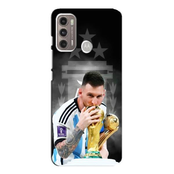 Чехлы для Motorola MOTO G60 (Leo чемпион) (AlphaPrint) – Месси Чемпион