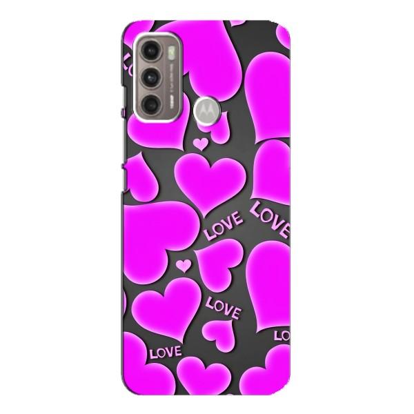 Чехлы для любимой на Моторола МОТО Г60 (VPrint) – Pink hearts