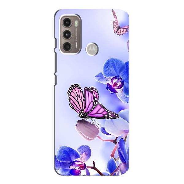 Чохли з квітами для Motorola MOTO G60 (VPrint) – Метелик на квітах
