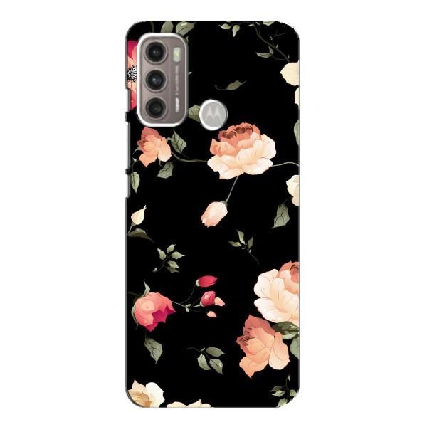 Чохли з квітами для Motorola MOTO G60 (VPrint) – Трояндочки