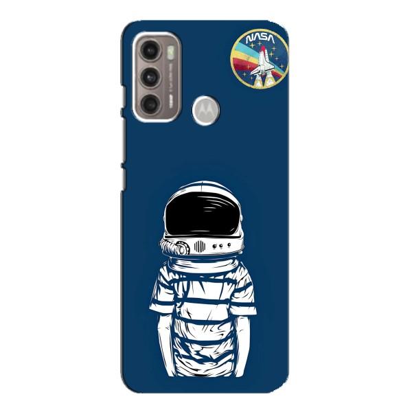 Чехол NASA для Motorola MOTO G60 (AlphaPrint) – Мальчик в шлеме