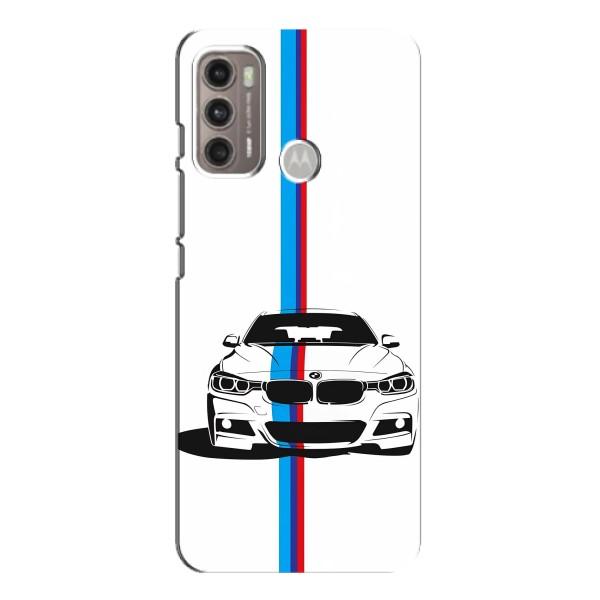 Чехол для Мото G60 - с принтом БМВ (AlphaPrint) – Машина БМВ