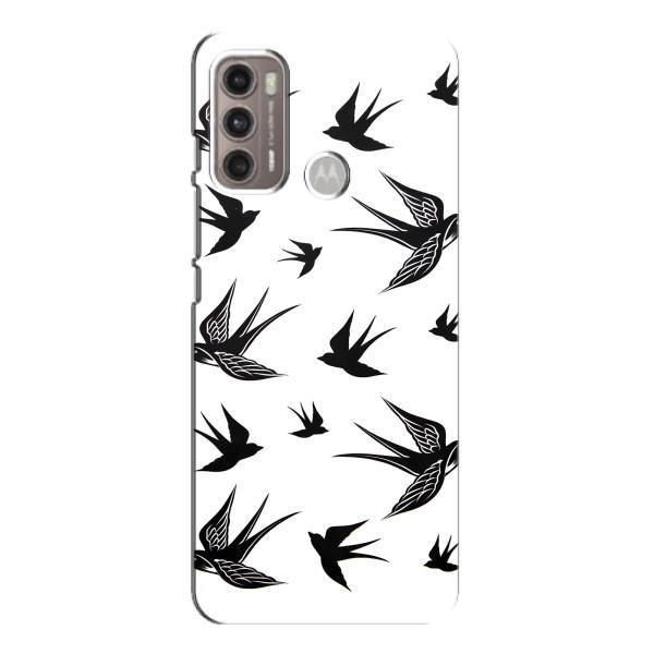 Чехол с птицами на Motorola MOTO G60 (VPrint) – Ласточки