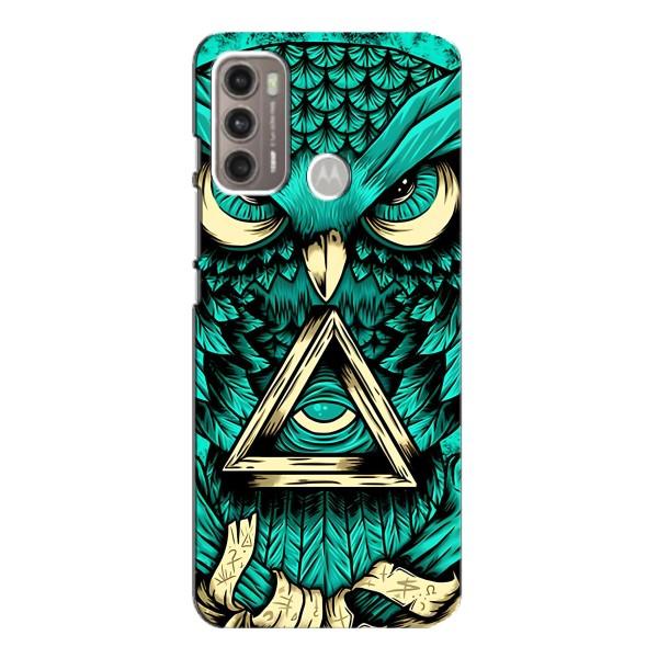 Чехол с птицами на Motorola MOTO G60 (VPrint) – Сова с глазом