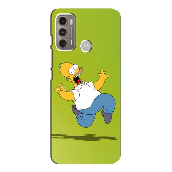 Чехол с Симпсонами для Motorola MOTO G60 (VPrint) – Гомер Симпсон