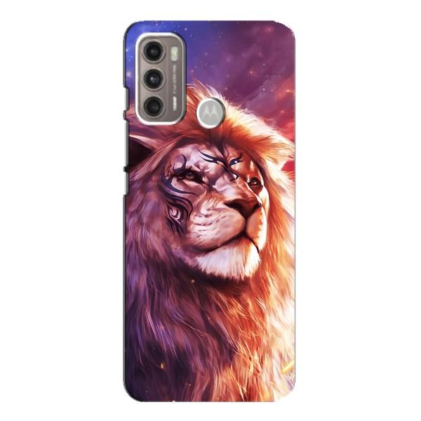 Чехол со Львом для Motorola MOTO G60 (VPrint) – Красочный Лев