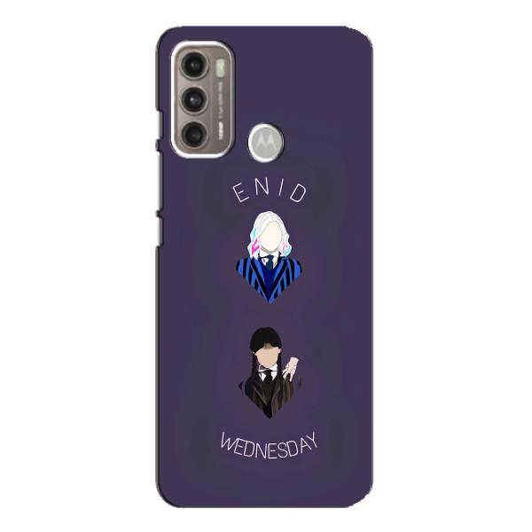 Чохли Венсдей на Motorola MOTO G60 Уенсдей (AlphaPrint) – Венздей і подруга