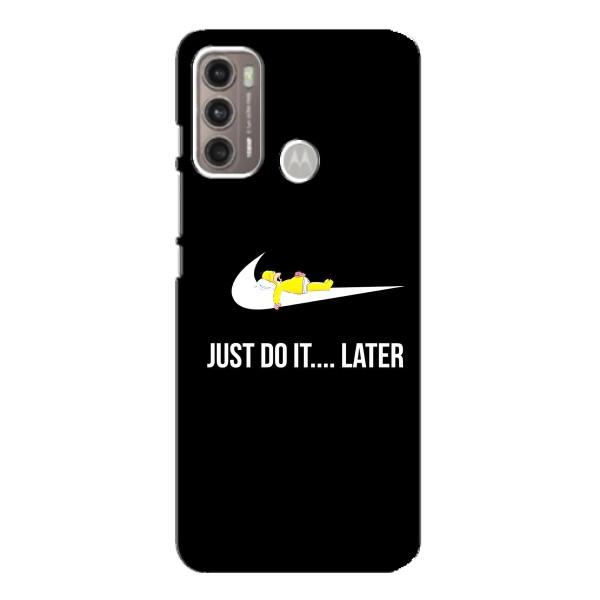 Чохол з логтипом Найк на Motorola MOTO G60 – Nike just do it