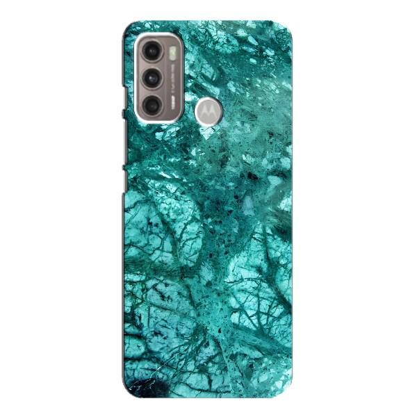 Мраморный чехол на Motorola MOTO G60 (VPrint) – Зеленый мрамор