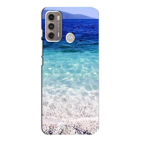 Силиконовый чехол с КАРТИНКАМИ лето для Motorola MOTO G60 (AlphaPrint) – Море