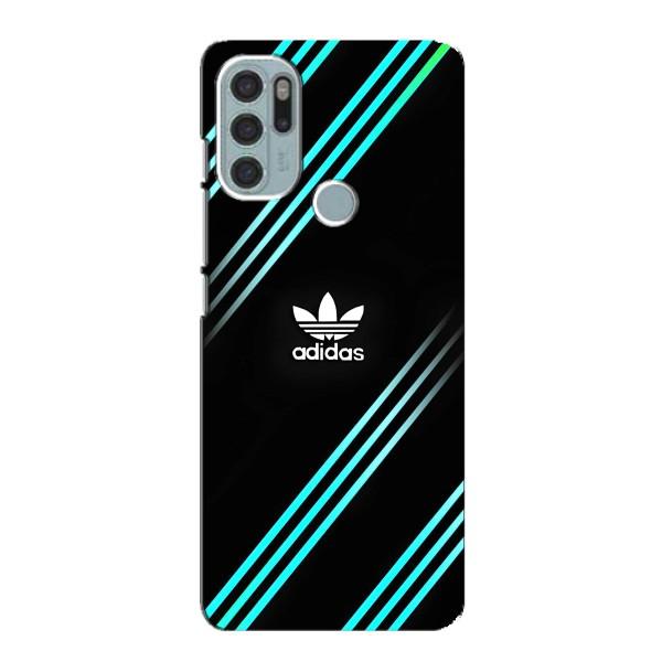 Чехлы Адидас для Motorola MOTO G60s (AlphaPrint) – Адидас с полосами