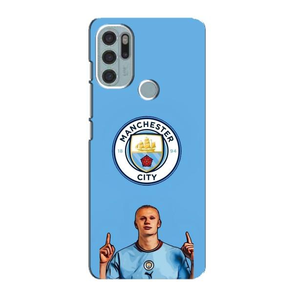Чехлы с футболистом Ерлинг Холанд для Motorola MOTO G60s (AlphaPrint) – Холанд Манчестер Сити