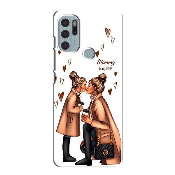 Чехол с печатью для Motorola MOTO G60s - (Мама с ребенком) (AlphaPrint) – Дочка и мама