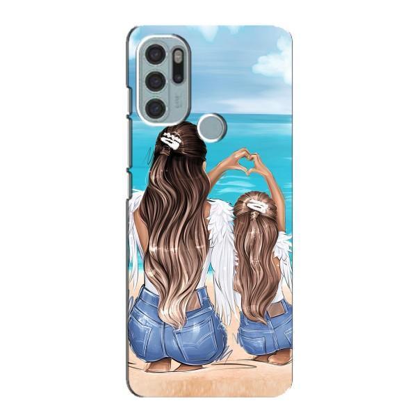 Чехол с печатью для Motorola MOTO G60s - (Мама с ребенком) (AlphaPrint) – Мама с доченькой