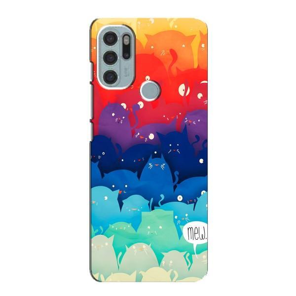 Чохол на Моторола МОТО G60с з Котиками (VPrint) – Mew