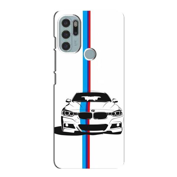 Чехол для Мото G60s - с принтом БМВ (AlphaPrint) – Машина БМВ