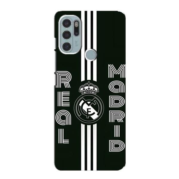 ФК Реал Мадрид чохли для Motorola MOTO G60s (AlphaPrint) – чорно білий Реал