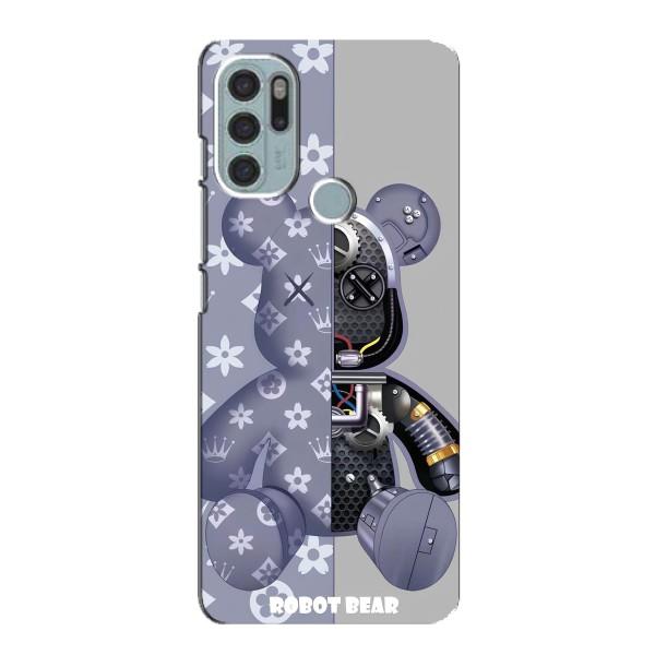 Крутые Чехлы Луи Виттон для Motorola MOTO G60s (AlphaPrint) – Робот Мишка