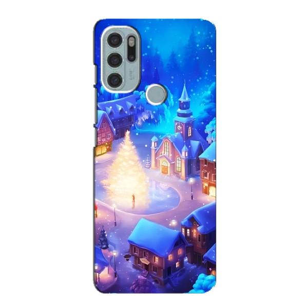 Різдвяні Чохли для Motorola MOTO G60s (VPrint) – Різдвяне місто
