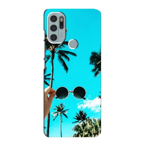 Силиконовый чехол с КАРТИНКАМИ лето для Motorola MOTO G60s (AlphaPrint) – Взгляд лето