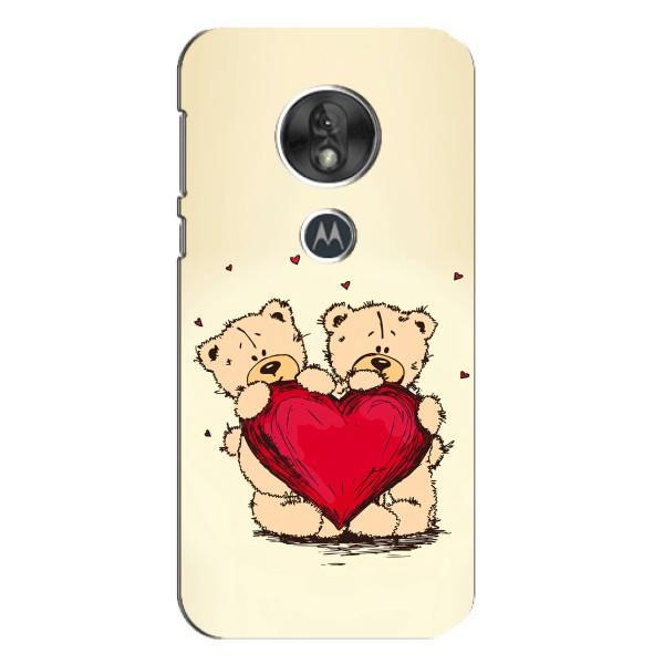 Чехлы для любимой на Моторола MOTO G7 Плей (VPrint) – Медвежата