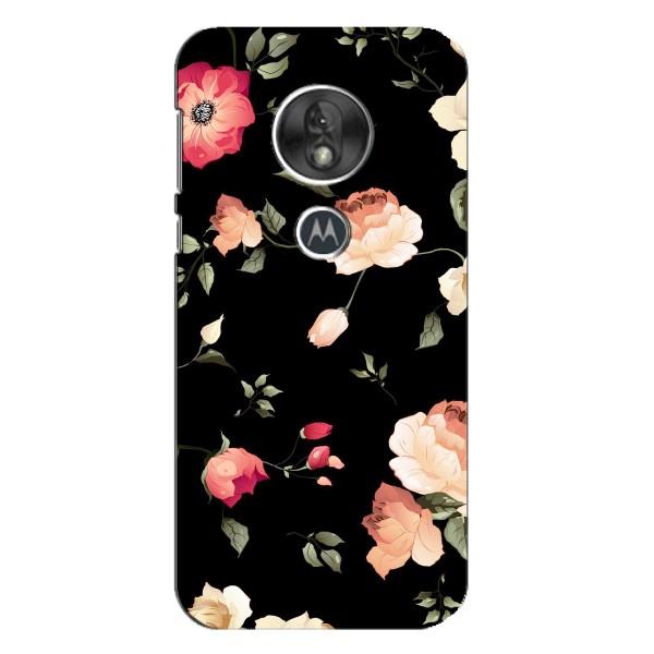 Чохли з квітами для Motorola MOTO G7 Play (VPrint) – Трояндочки