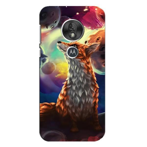 Чехлы с картинкой Лисички для Motorola MOTO G7 Play (VPrint) – Лисица в космосе