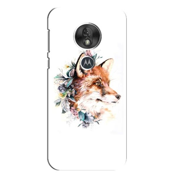Чехлы с картинкой Лисички для Motorola MOTO G7 Play (VPrint) – Лисичка в цветочках