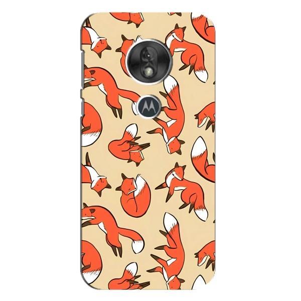 Чехлы с картинкой Лисички для Motorola MOTO G7 Play (VPrint) – Лисички