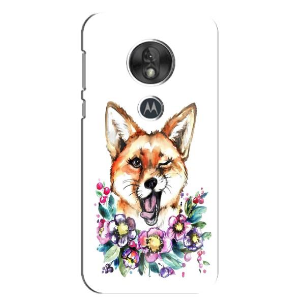 Чехлы с картинкой Лисички для Motorola MOTO G7 Play (VPrint) – Веселая лисичка