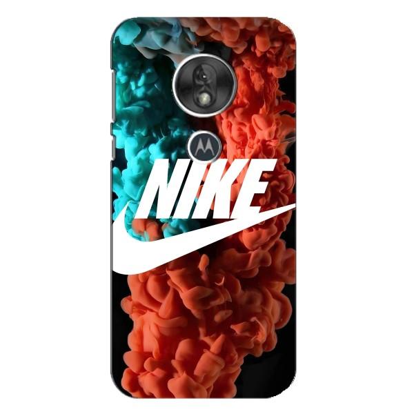 Чохол для Motorola MOTO G7 Play - з принтом Найк (AlphaPrint) – Димчастий найк