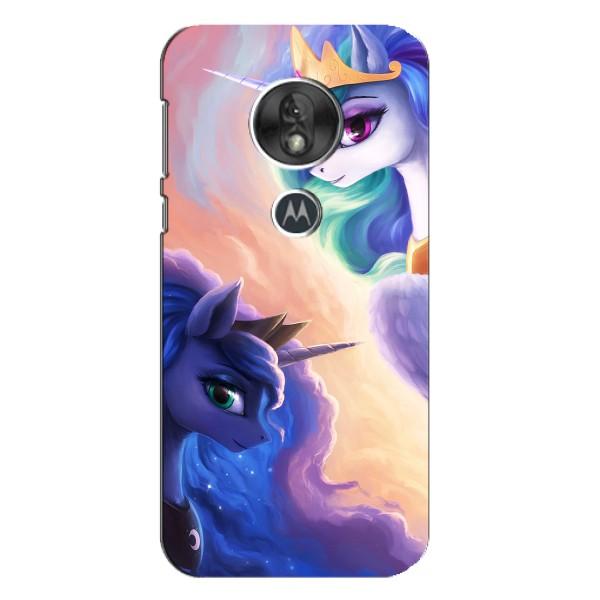 Чехол для Мото G7 Плей - (Единорожки - Новинки) (AlphaPrint) – Единорожки