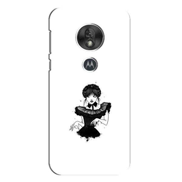 Чехлы Венсдей на Motorola MOTO G7 Play Уэнсдей (AlphaPrint) – танец Уэнздей