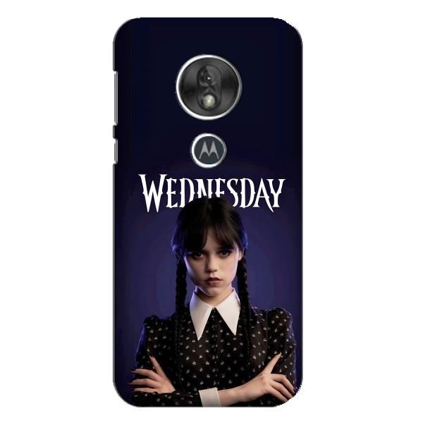 Чехлы Венсдей на Motorola MOTO G7 Play Уэнсдей (AlphaPrint) – Wednesday