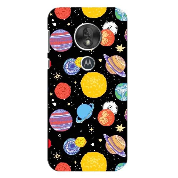 Космические Чехлы для Мото G7 Плей (VPrint) – Рисованные планеты