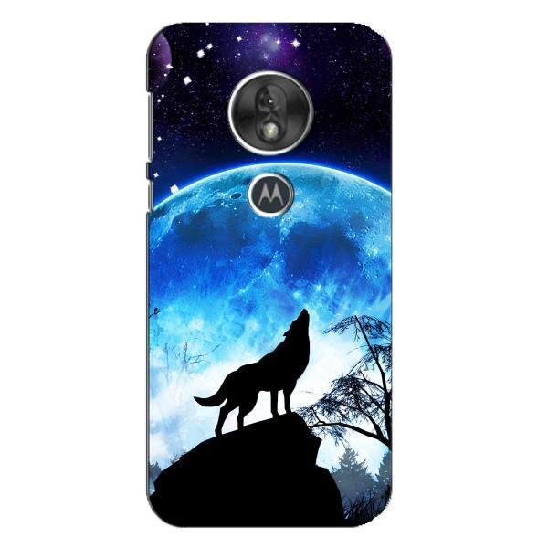 Захисні чохли для Моторола MOTO G7 Плей (AlphaPrint) (ХІТ продаж) ВОВК – Вовк на місяць